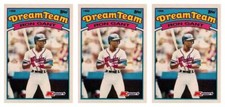 (3) 1989 Topps K-Mart Dream Team Baseball #2 Ron Gant Lot Atlanta Braves
