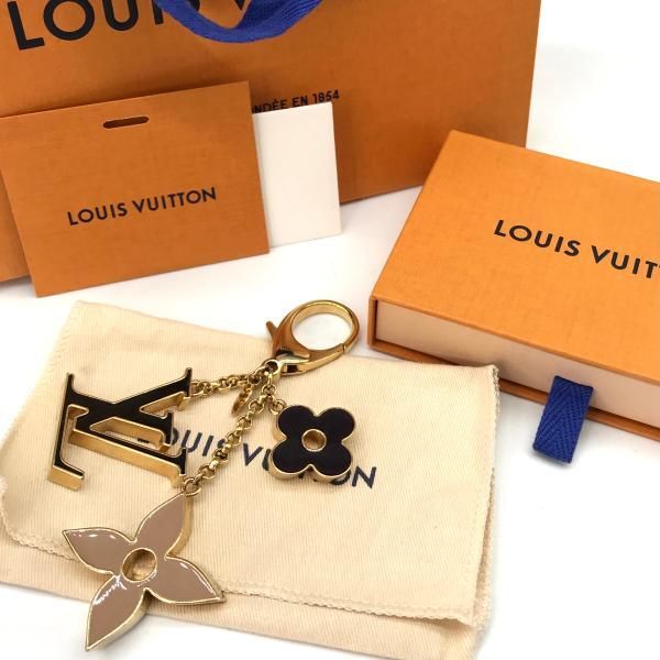 Louis Vuitton Keychain Bag Charm Fleur de Monogram M6004