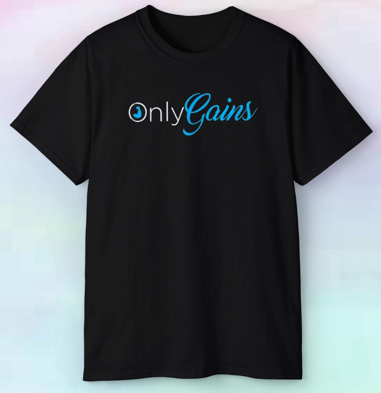 Men's Only Gains Gym Shirt Funny Fitness Workout Gym Weight Room S-4XL