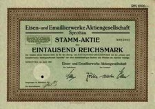 Żelazne Emaliarke Chata Mariacka Sprottau Szprotawa 1927 Kotzenau Mallmitz 1000