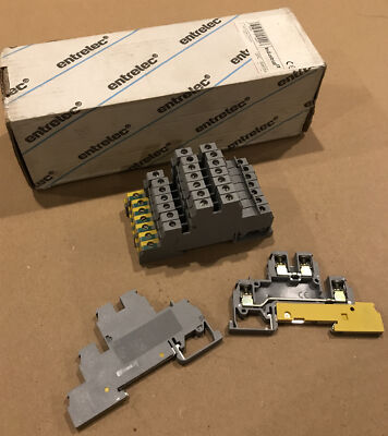 Lot of 9!! ABB Entrelec M4/6.LLP Terminal Blocks 1SNA110441R2400