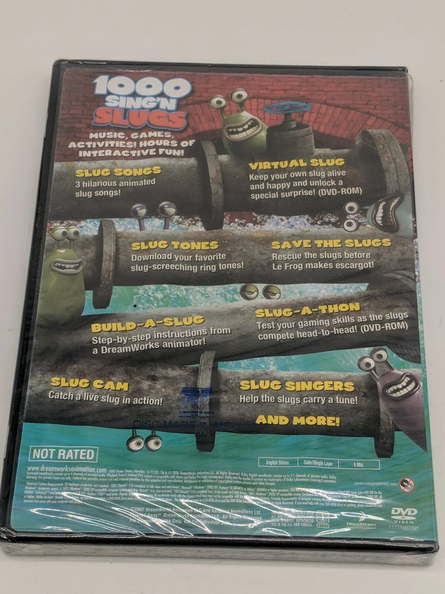NEW - 1000 Sing'n Slugs (DVD 2006) Dreamworks Aardman NEW! | eBay