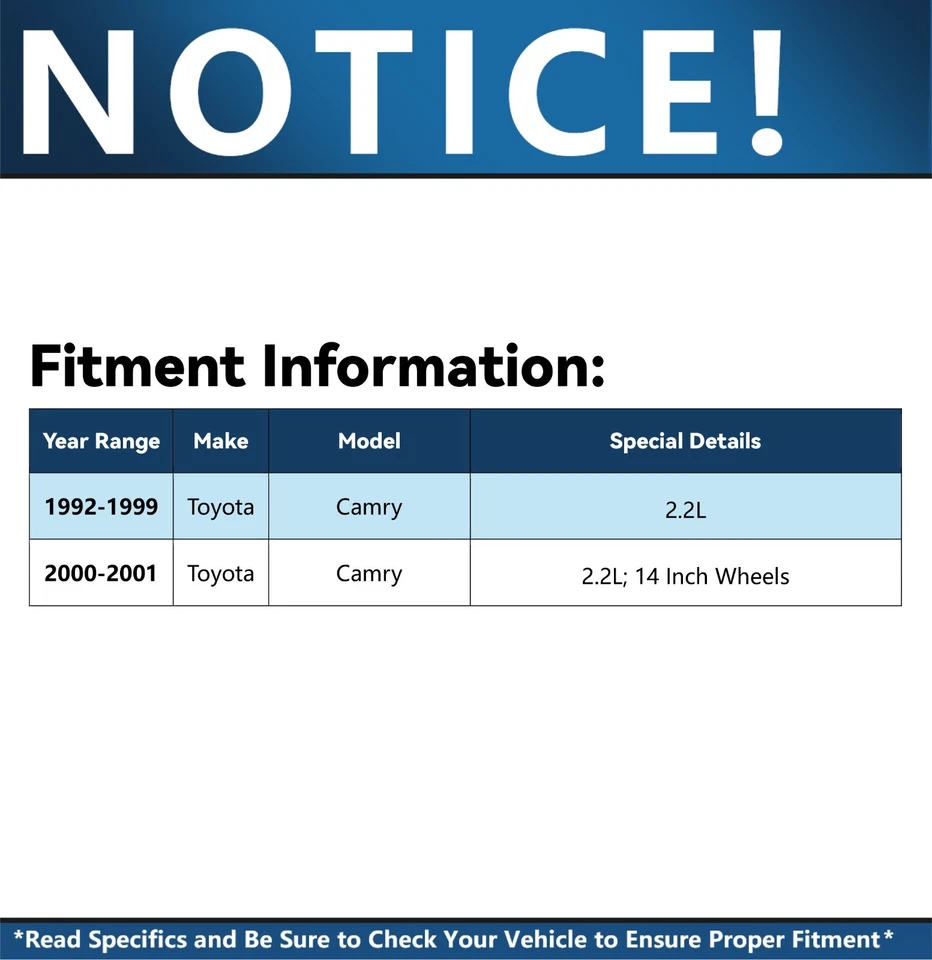 Rotores delanteros perforados pastillas de freno de cerámica para Toyota Camry 1992 1993 1994 1995-01 Foto 2 de 4
