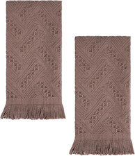 Luxury Decorative Hand Towels Bathroom: 2 Packs 14X30 100 Cotton Turkish Absorb