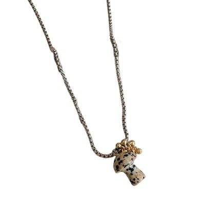 Elegant Mushroom Pendant Neck Chain Jewelry for Individualistic