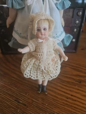 Artist Maree Massey Almost Real All Bisque Triste Mignonette French Doll 4 1/4"