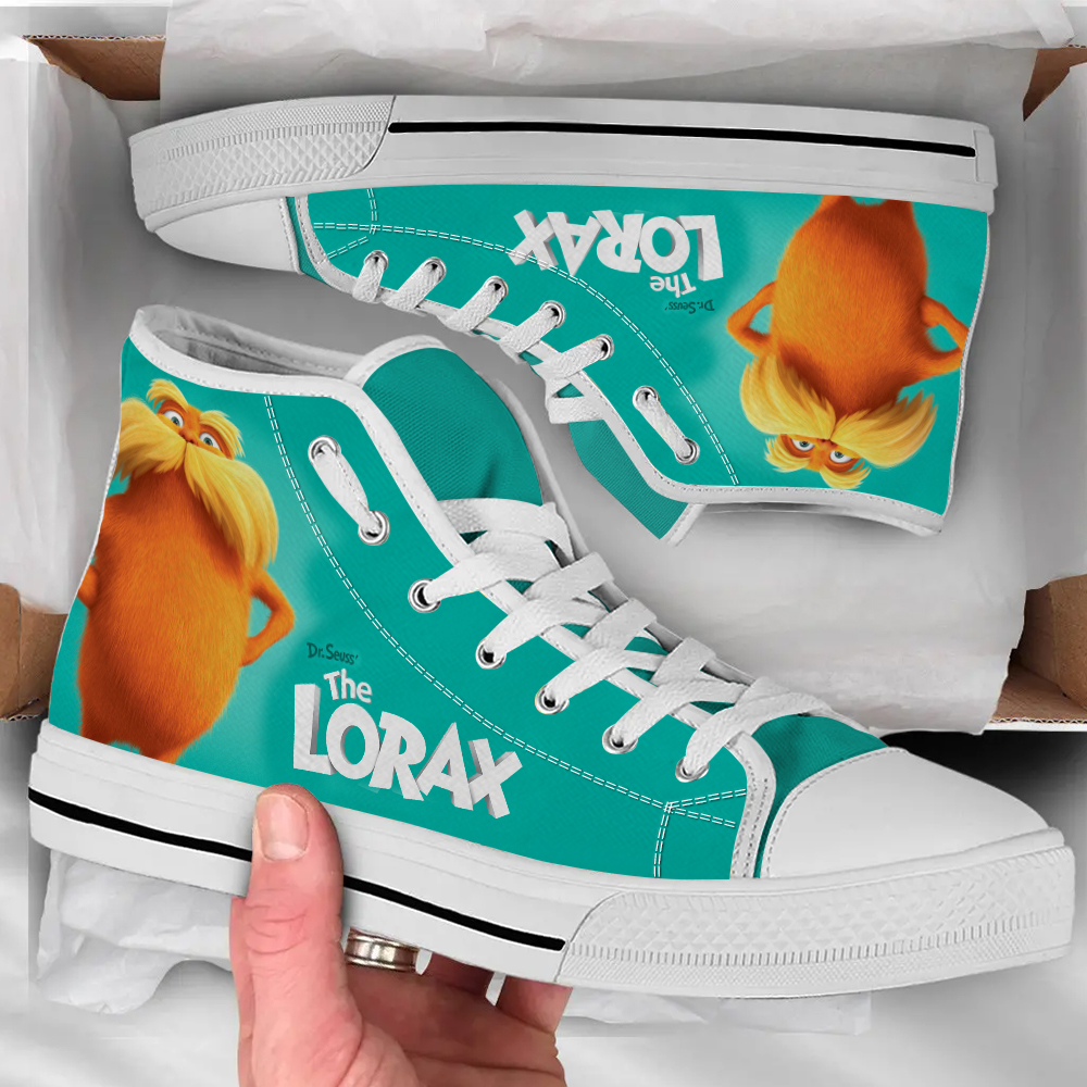 The Lorax Canvas High Top, Dr. Seuss The Lorax Printed HighTop