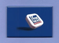 FOX NEWS LOGO *2X3 FRIDGE MAGNET* TV CHANNEL REPORT CONSERVATIVE DECIDE NEW YORK
