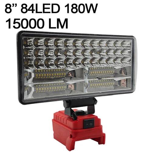 For Milwaukee Battery 18V LED Work Light 2 USB Workshop Flashlight Torch Camping - Picture 10 of 13