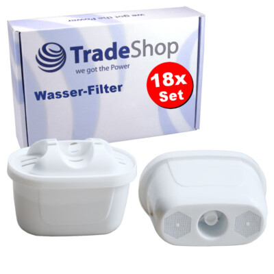 18x   Filterkartuschen für Brita Marella XL/Cool, Fjord Cool Plus Wasser-Filter