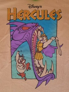 Pelicula De Disney S Hercules Camiseta De Manga Corta De Color Melocoton S Anime Dibujos Animados Ebay