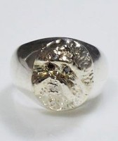 Bologneser Ring Handziselierter 3D Kopf Auf Skulptur Von Salvatore La Spada Mit