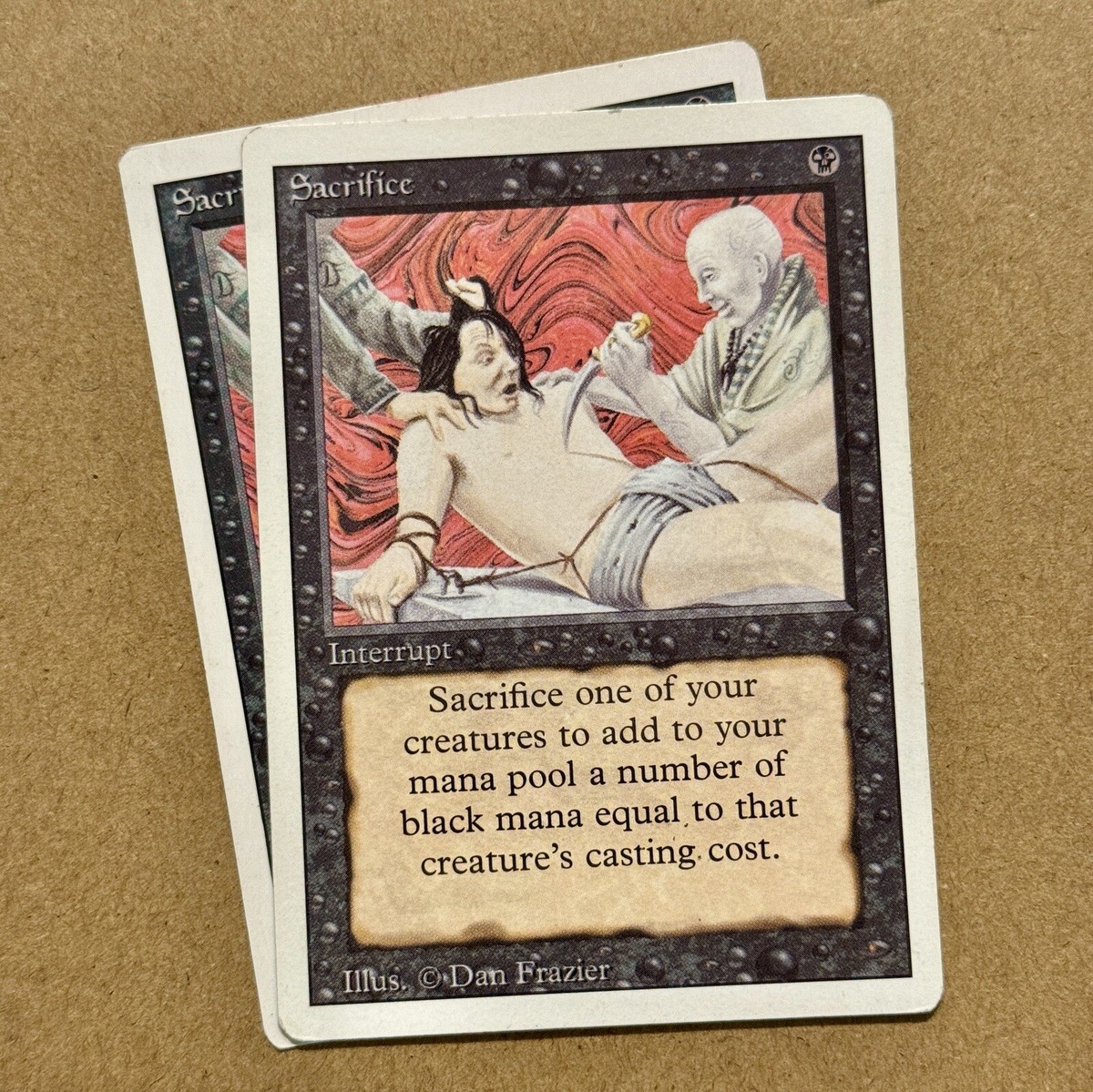 ●SACRIFICE MTG ~ 2x Sacrifice ~ 3ED Third 3rd Edition / Revised ~ 1994