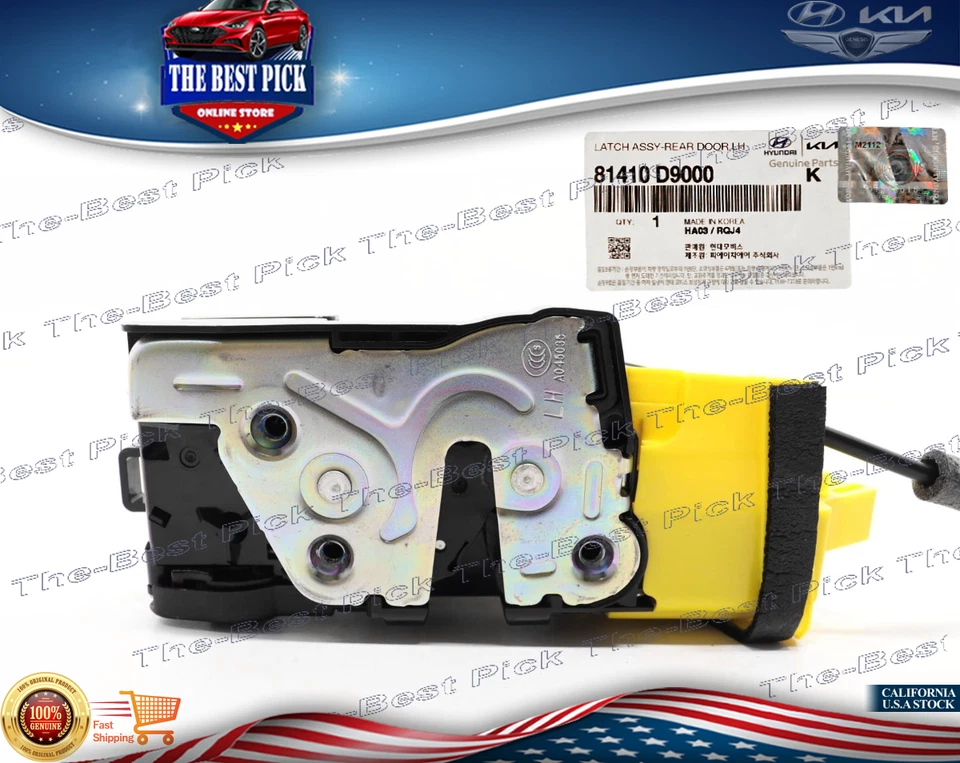 ⭐GENUINO⭐ Actuador de cerradura de puerta trasera izquierda para Kia Sportage 2017-2022 81410D9000 Foto 4 de 4