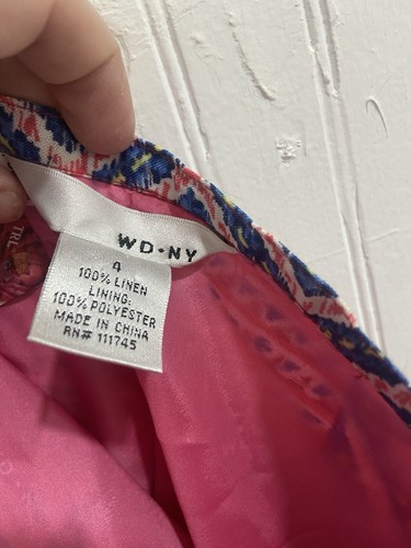 Vintage Banjara Skirt Boho India Patchwork Ribbon Trim Linen Full Tiered WD.NY S - Picture 7 of 7