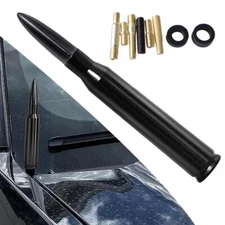 Bullet Style 0.5 Cal Black Antenna Mast Power for CHEVY SILVERADO 2006-2022 New
