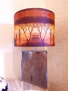 mirror glitter table lamp gold