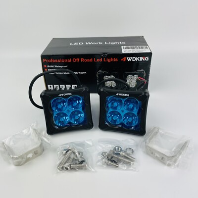 Professional Off-Road LED Lights 4WDKING- Low Power Consumption- 50,000+hrs New