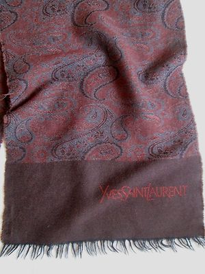 Schal aus reiner Schurwolle YVES SAINT LAURENT - Foulard TBEG Vintage Scarf