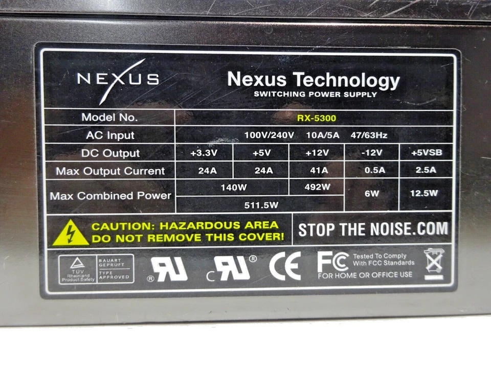 NEXUS  RX-5300  20+4Pin   Netzteil 511.5 W #NT3734 - Image 2 of 4