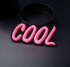 Pink Cool - Embroidered Iron On Patch PB19