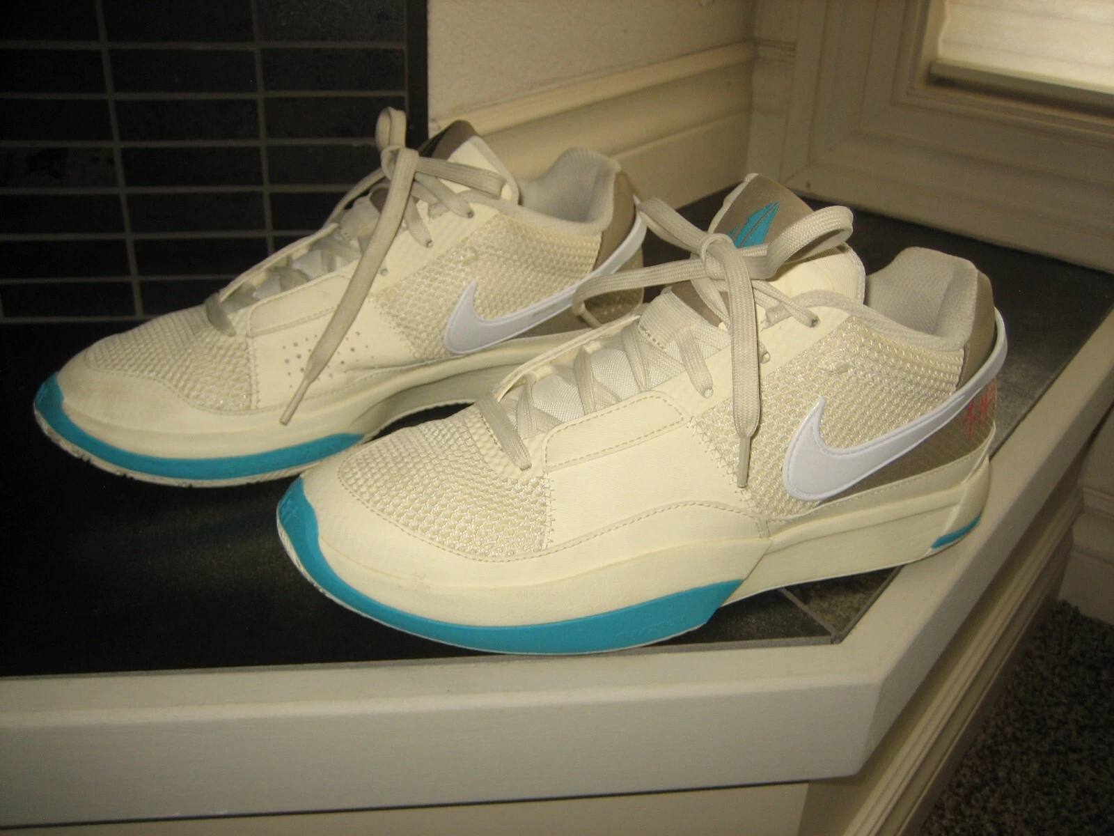 Nike JA 1 ~ Scarpe da basket sportive da uomo latte di cocco DR8785 102~ TAGLIA 8~