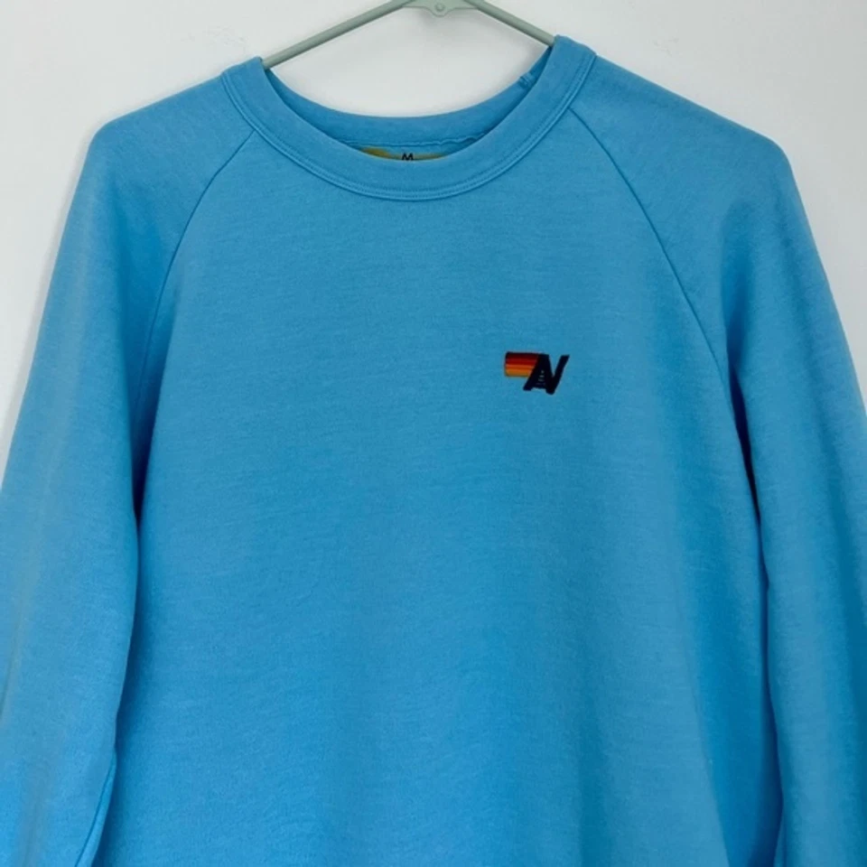 Sudadera Pullover Azul Medio Aviator Nation Arco Iris Unisex Foto 3 de 4