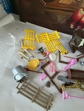 Playset horse stable set barn fencing tools as shown 