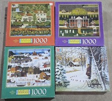 Lot 4 Vtg ORIGINAL WYSOCKI 1000 Pc Puzzles Hi...