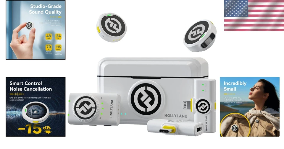 LARK M2 Wireless Lavalier Mic, 48KHz 24Bit, Noise Cancelling - Image 2 of 4