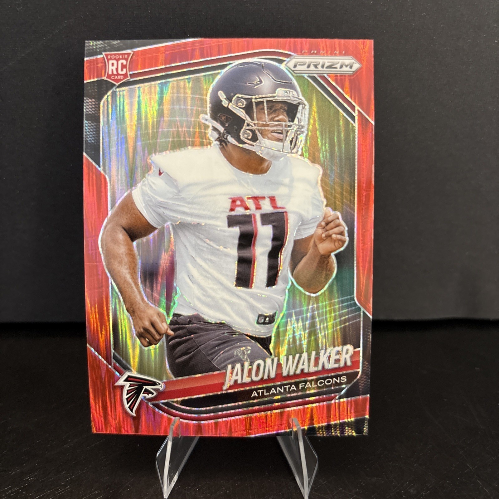 2025 Panini Prizm - Rookies Jalon Walker #398 Red Flash Prizm (RC)