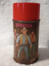 Vintage 1975 Bonanza TV Show Alladin Metal Thermos Only for Metal Lunchbox