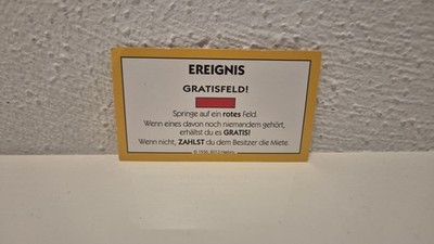 Monopoly Junior Ersatzteile: Ereigniskarte