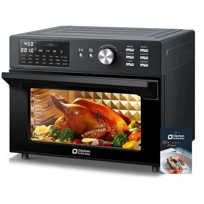 Kitchen in the box 32QT Extra Large Air Fryer Toaster Oven Combo 1800W 21-in-1