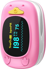 Fingertip Pulse Oximeter with Small Finger Clip, Oxygen Monitor Fingertip with O