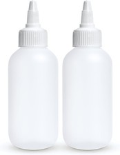 Twist Applicator Bottles, Squeeze 4 OZ Empty Plastic Bottles, Refillable,