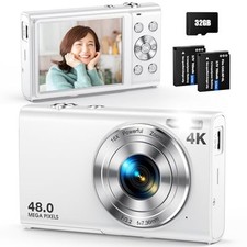 Anteam DC402-AF 4K Digital Camera 48MP AF 16x Zoom 2.88 32GB 2 Batteries Japan