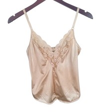 Vtg Camisole Top Sz S Fairy Grunge Lace Coquette Indie Sleeze Layering Lingerie