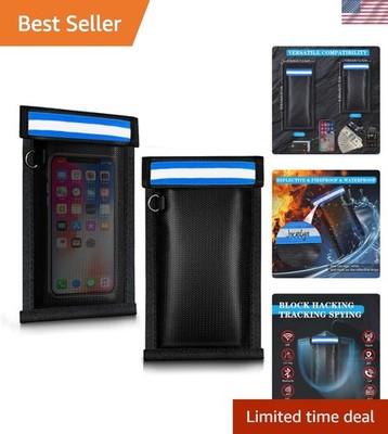 Faraday Bags for Phones 2 Pack Go Dark Bags for Cell Phones, Signal Blocking