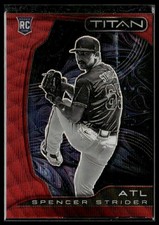 2022 Panini Chronicles #18 Spencer Strider Titan Ruby Wave #/199