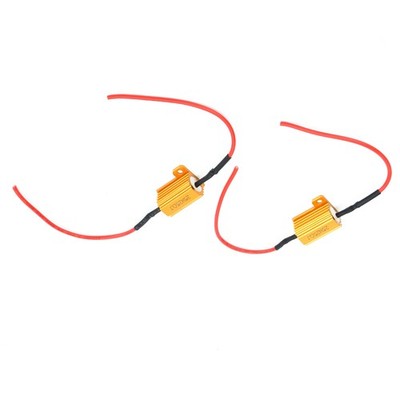 Car 2pcs 25W LED Decoder 25Ω Load Resistor Warning Blinker Error Canceller
