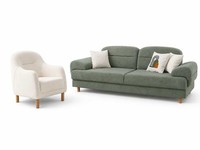 Elegant Wohnzimmer Set 3+1 Sitzer LuxusmöBel Komplettes Sofagarnitur