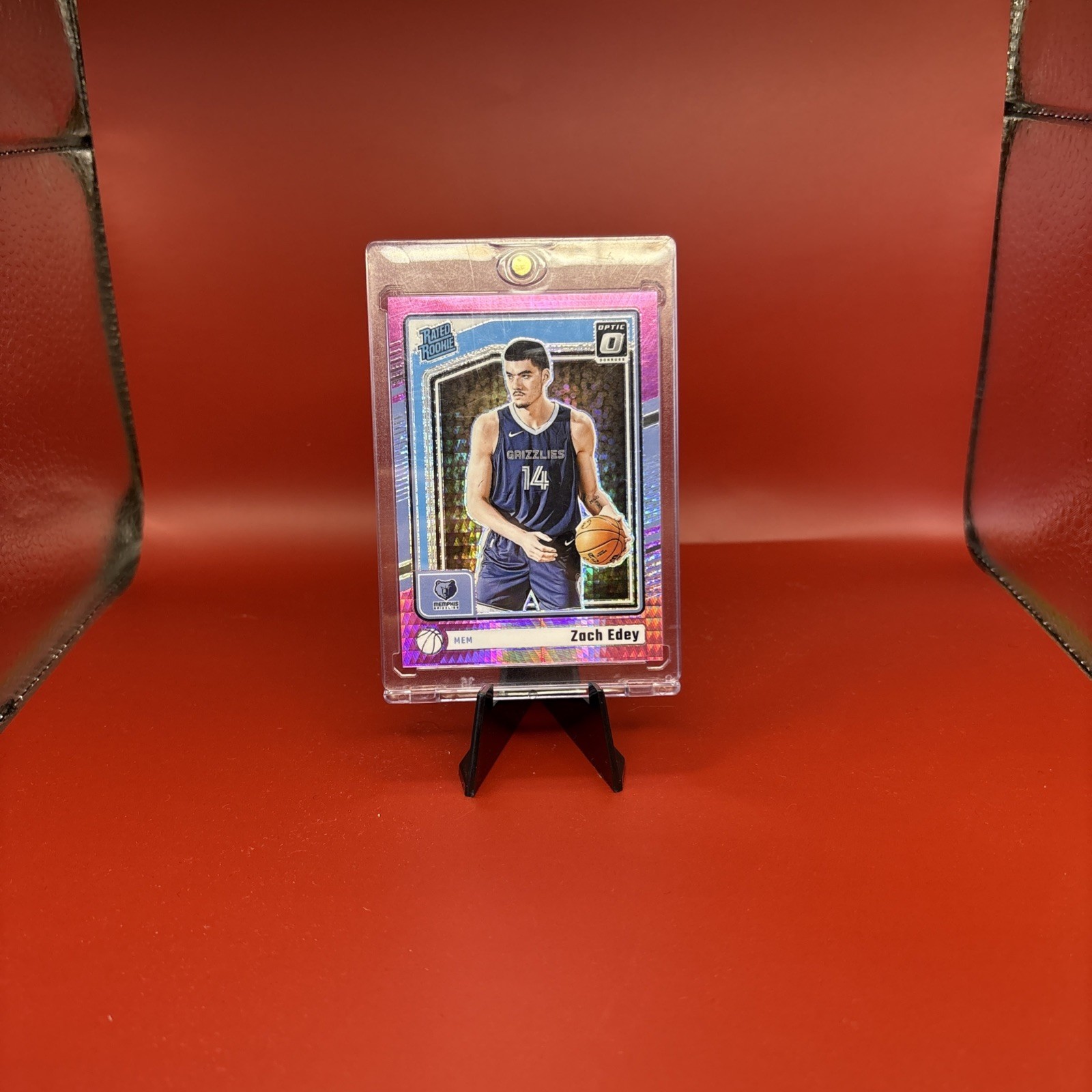 2024-25 Panini Donruss Optic - Rated Rookie Zach Edey #288 Pink Hyper Prizm (RC)