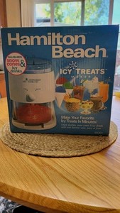Hamilton Beach Icy Treats Maker Snow Cone & Slushie Machine 68050