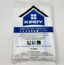 6-Pack Genuine Kirby Micron Magic HEPA Vacuum Bags 204811  F  Twist Open Pack