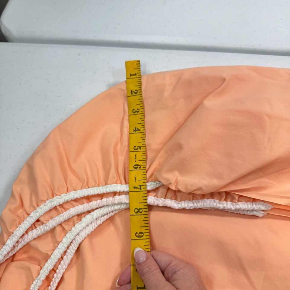 vintage wamsutta twin fitted sheet orange supercale blend usa 1471-3 - Image 3 of 4