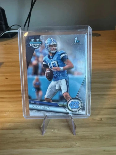 2023 Bowman University Chrome - Drake Maye #200 RC Bowman 1st UNC Patriots QB