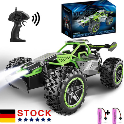 Ferngesteuertes Auto 1:18 RC Offroad 20+km/h Monster Truck Buggy mit 2 Batterien