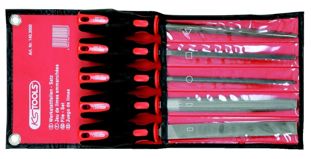 Jeu de limes emmanchées KS Tools pour éliminer la rouille et débloquer vos pièces en fer