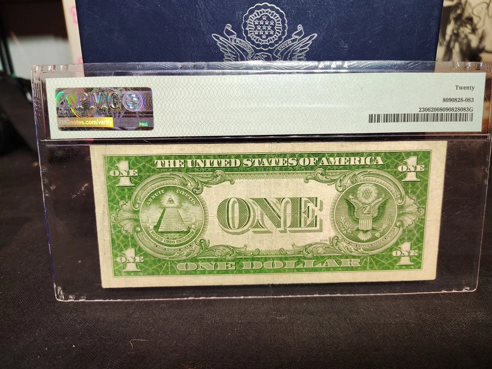 1935A $1 Silver Certificate N. Africa -WWI Fr.#2306 S/N B99251487C PMG VF 20 - Image 2 of 2